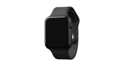 Black Digital Watch  Isolated On White Background