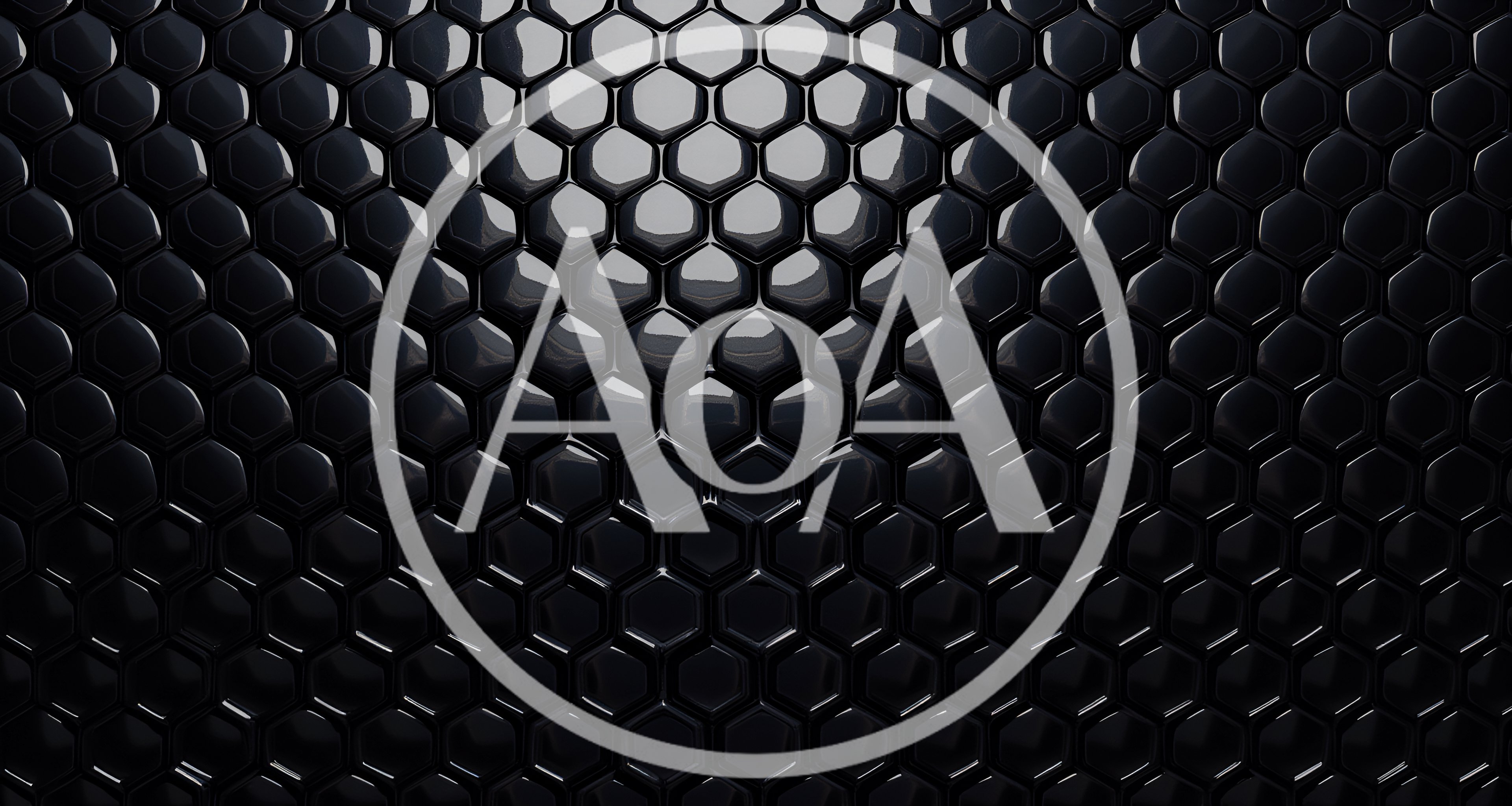Abstract Black Hexagonal Honeycomb Pattern Background