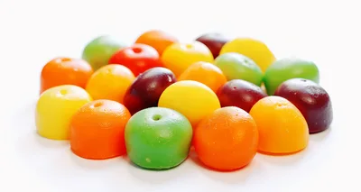 Assorted Colorful Fruit Flavored Gummy Candy Pieces