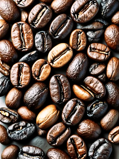 Roasted Coffee Beans Background Texture