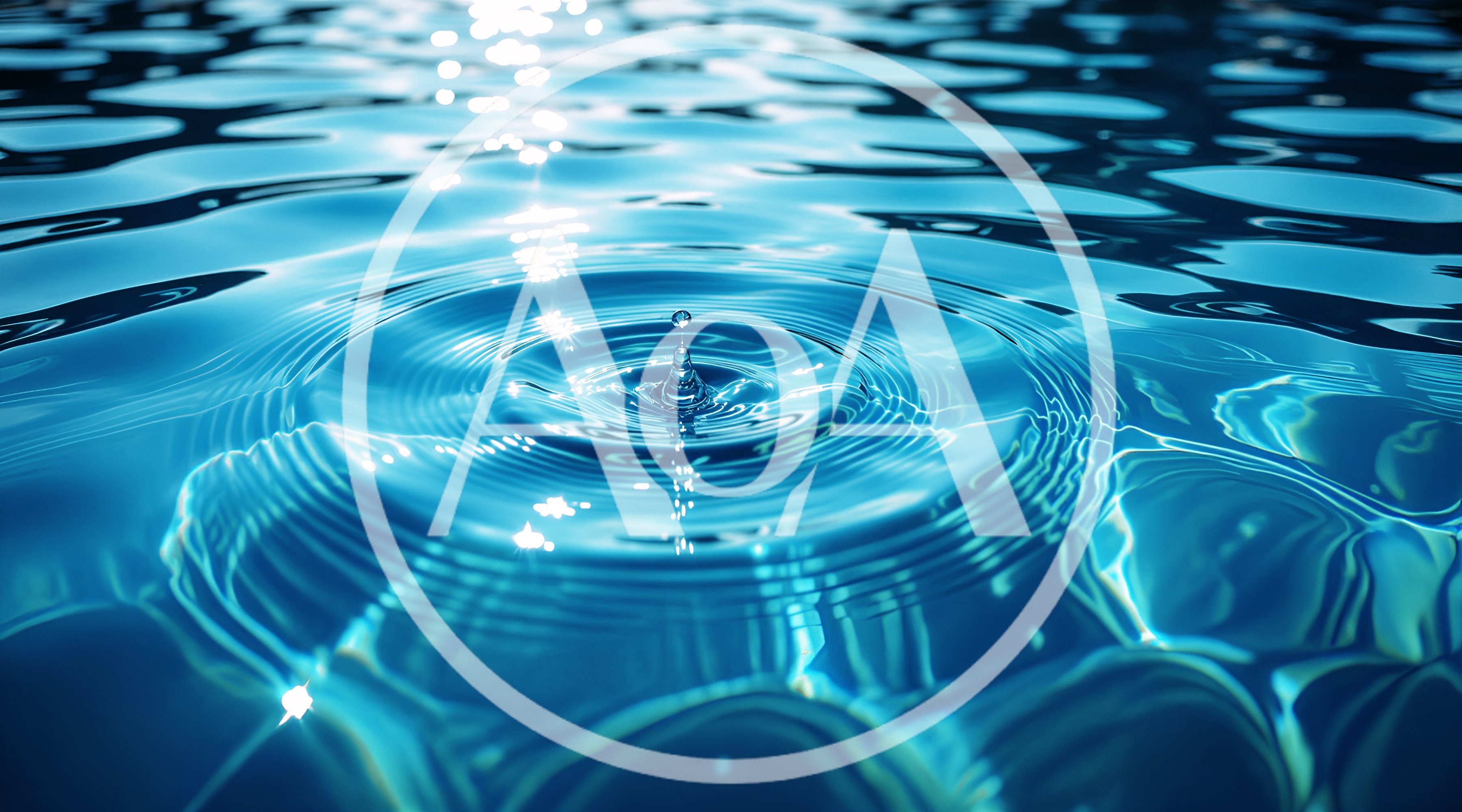 Single Water Droplet Creating Concentric Ripples