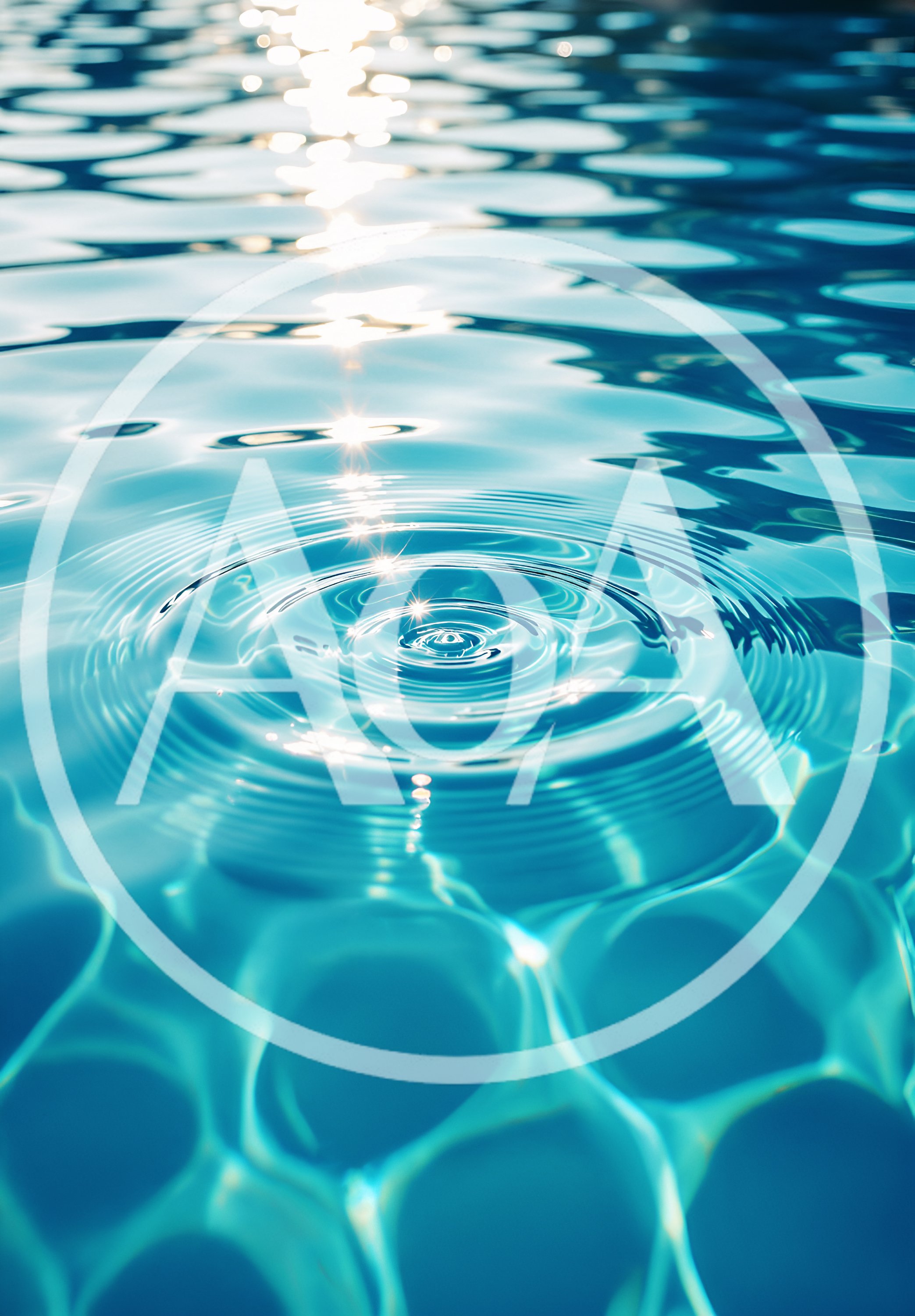 Water Ripple Effect On A Swimming Pool Surface