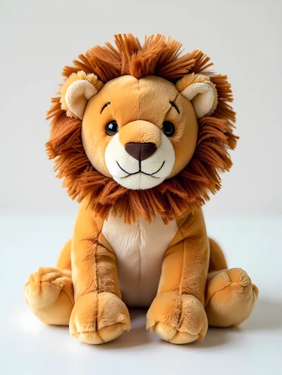 Cute Stuffed Lion Plush Toy Sitting
