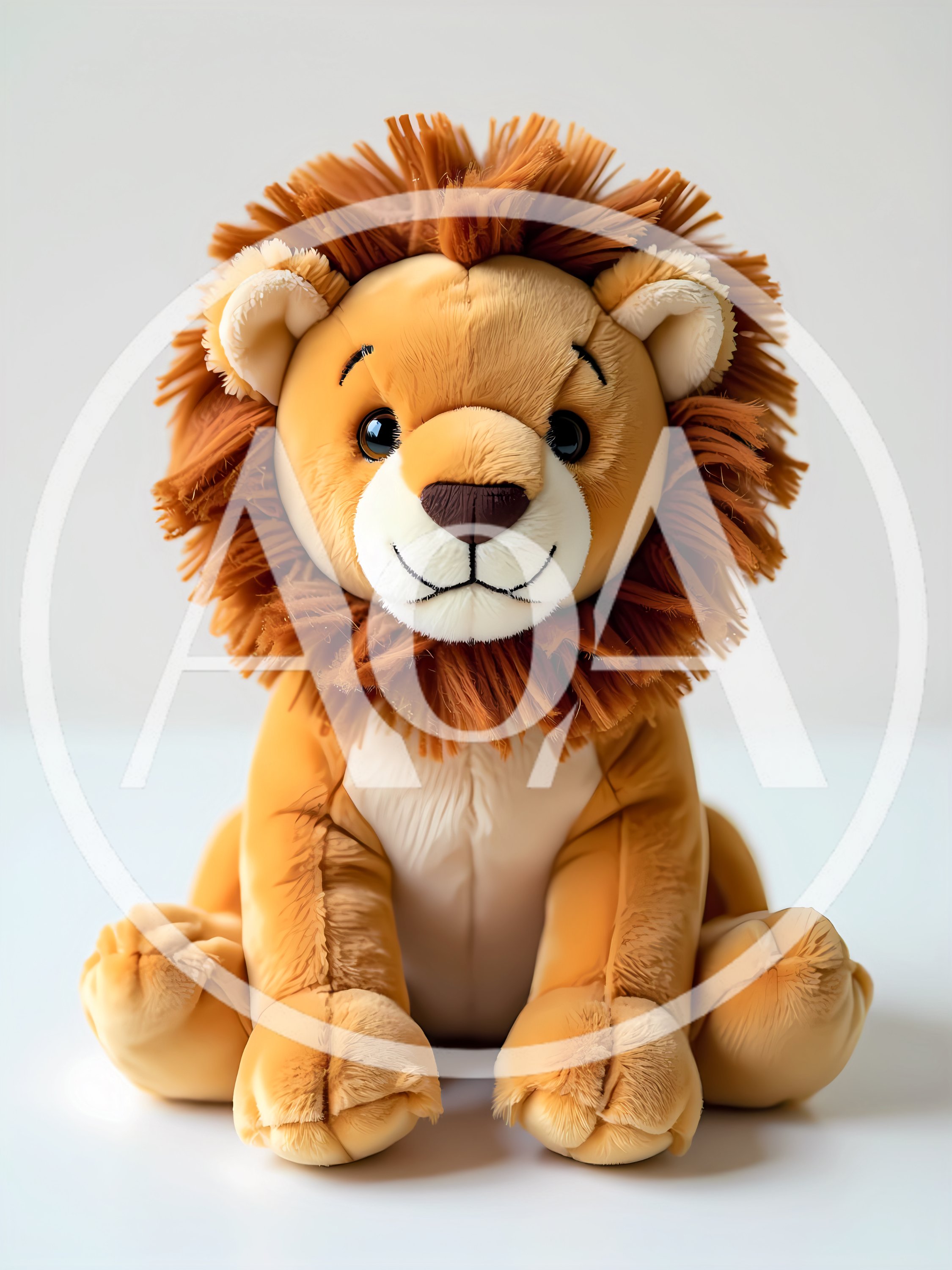Cute Stuffed Lion Plush Toy Sitting