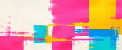 Abstract Digital Glitch Art With Vibrant Geometric Shapes