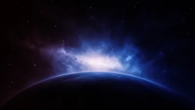 Cinematic View Of A Distant Planet In Deep Space