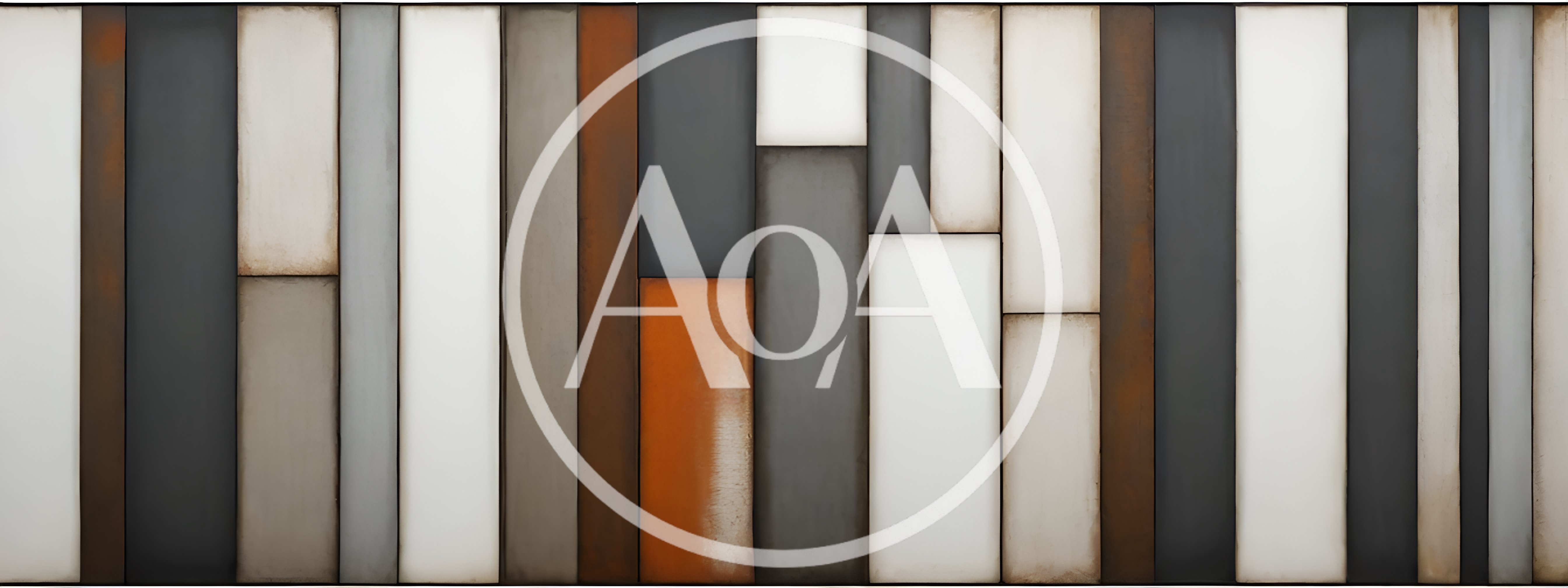Abstract Wall Panel Design With Vertical Rectangular Elements