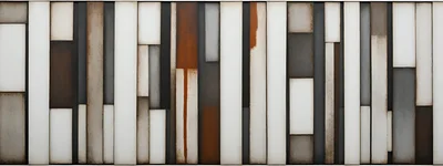 Abstract Wall Panel Design With Vertical Rectangular Elements