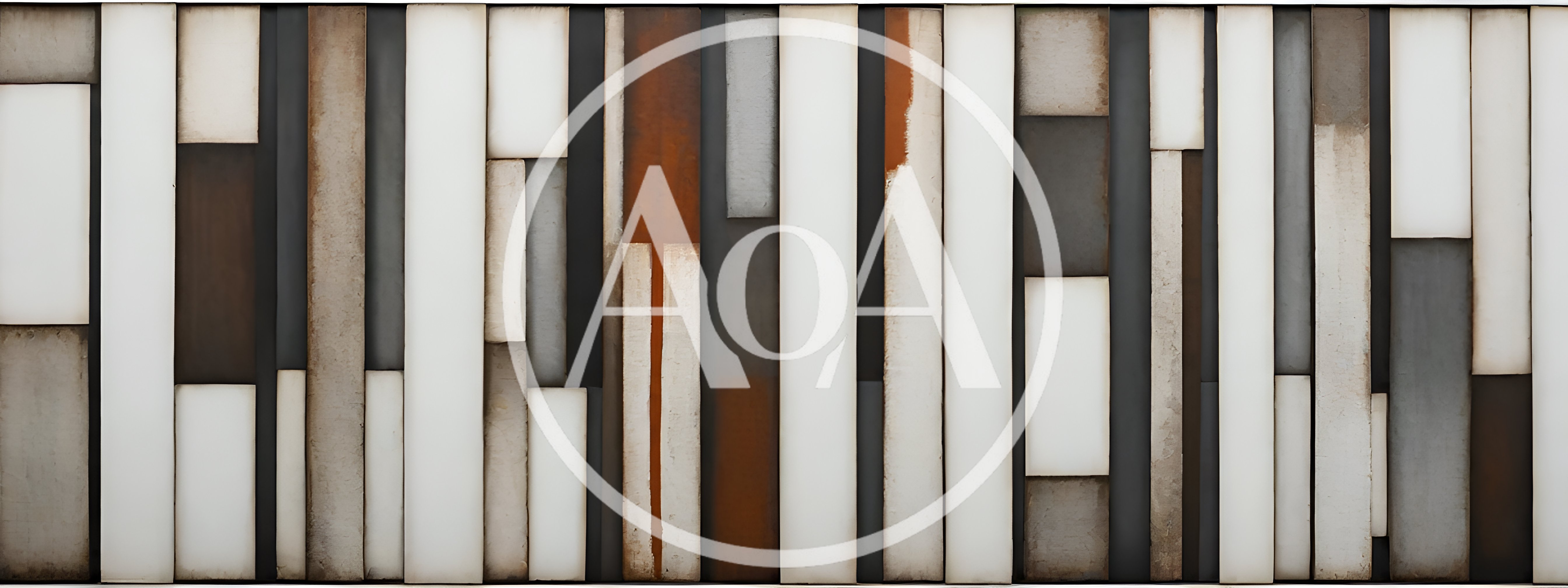 Abstract Wall Panel Design With Vertical Rectangular Elements