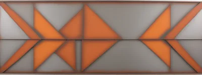 Abstract Geometric Metal Wall Art Panel