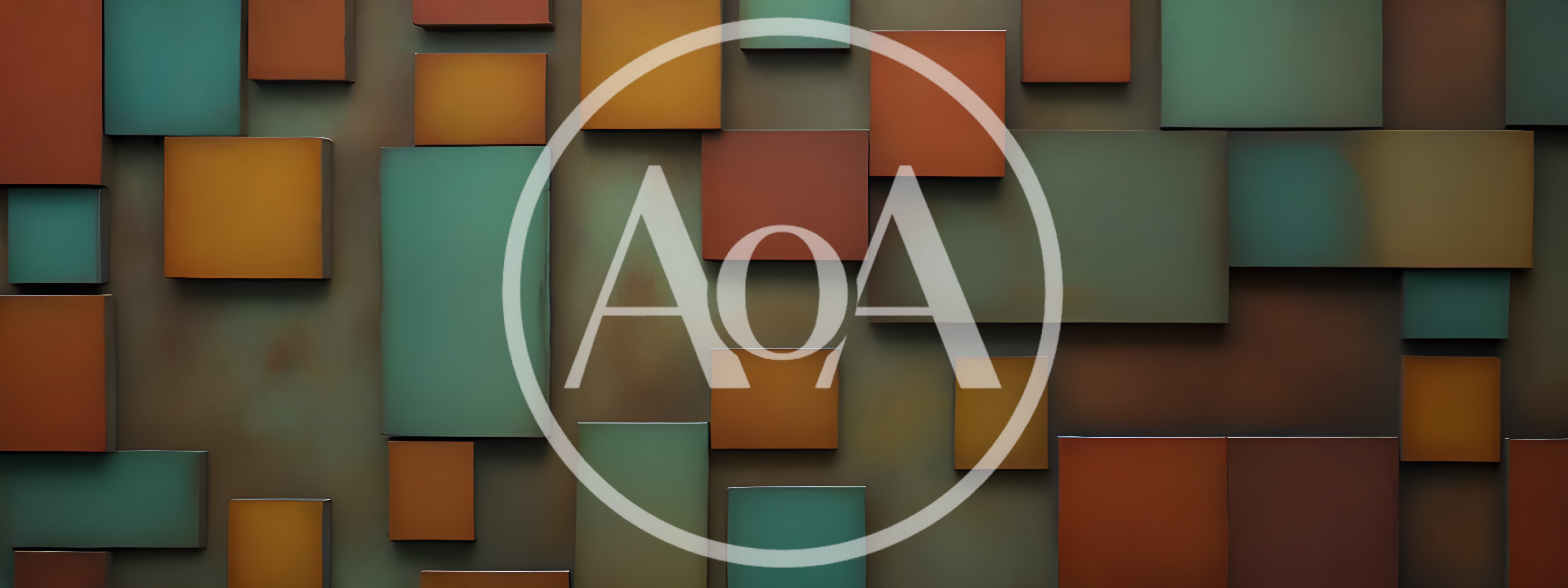 Abstract Geometric Wall With Overlapping Rectangular Panels