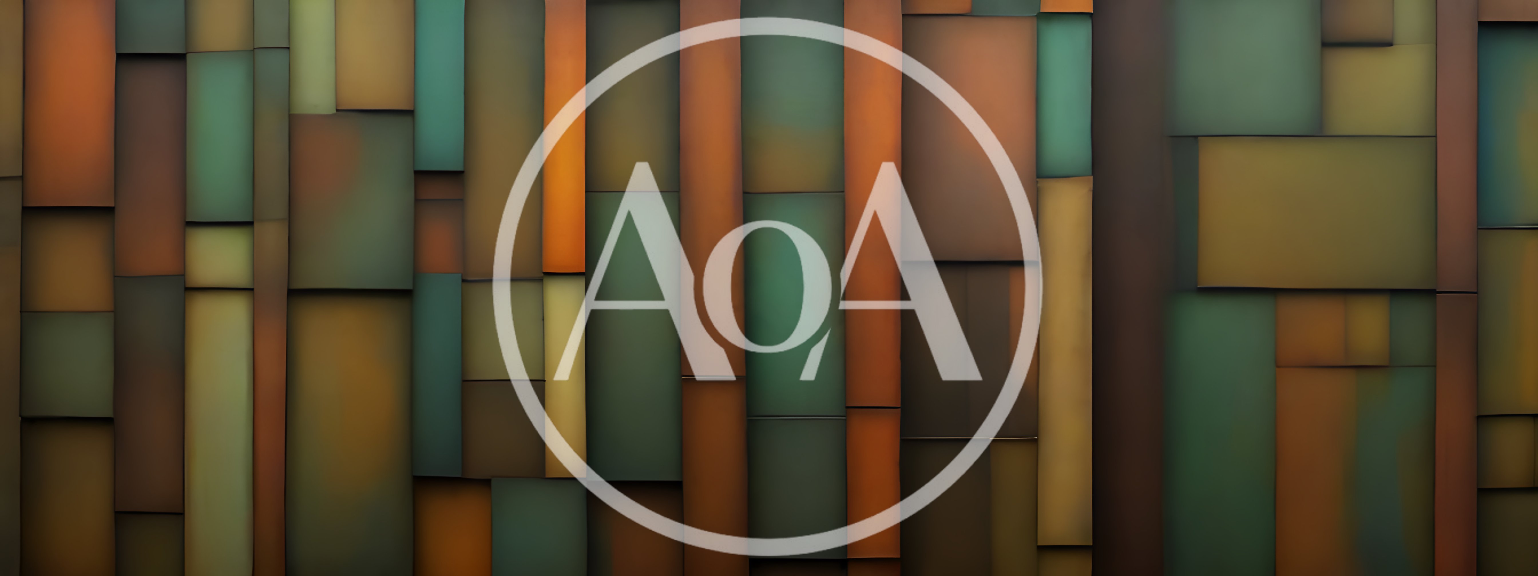 Abstract Geometric Wall With Rectangular Panels