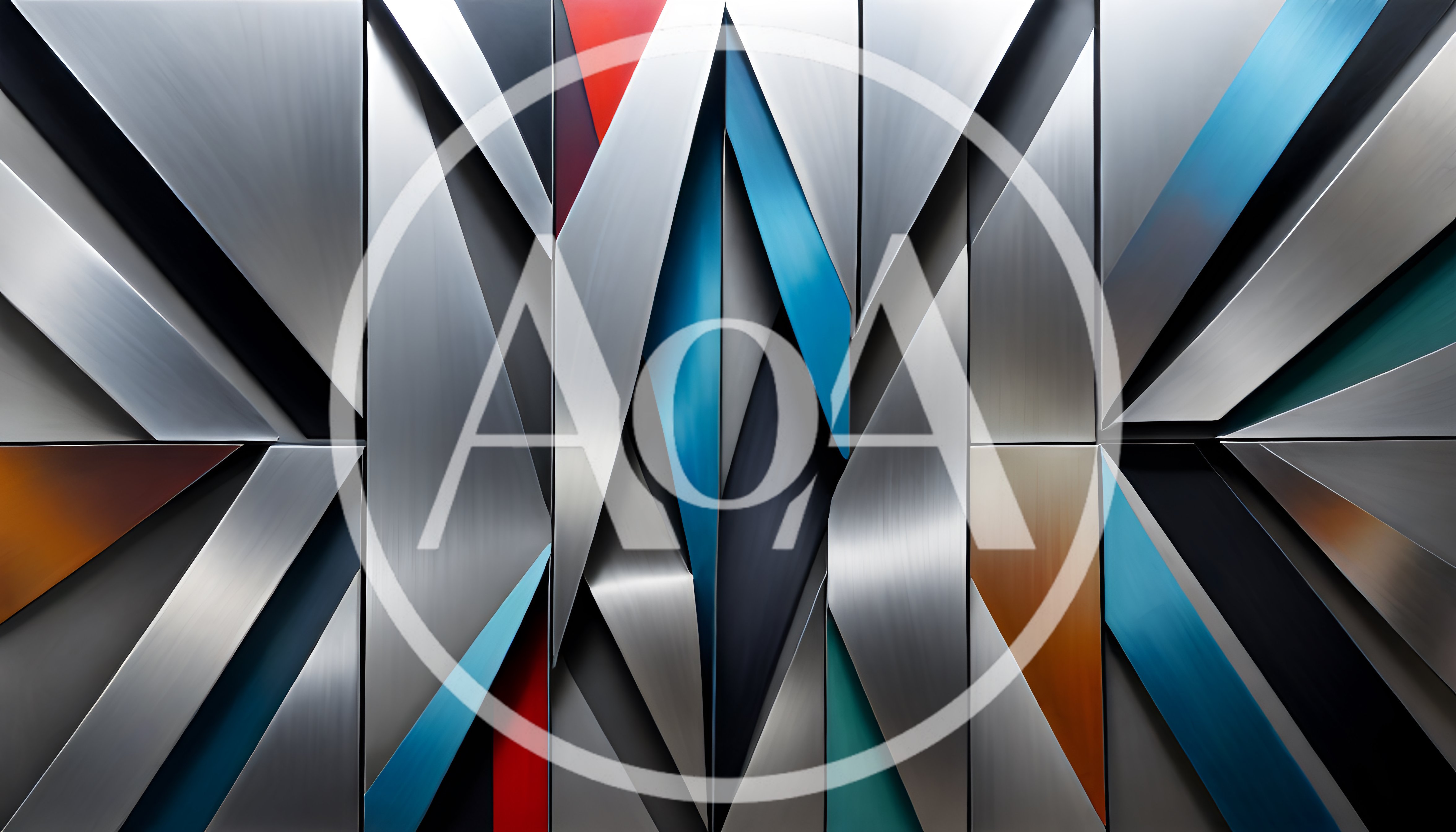 Abstract Geometric Metal Wall Art Background