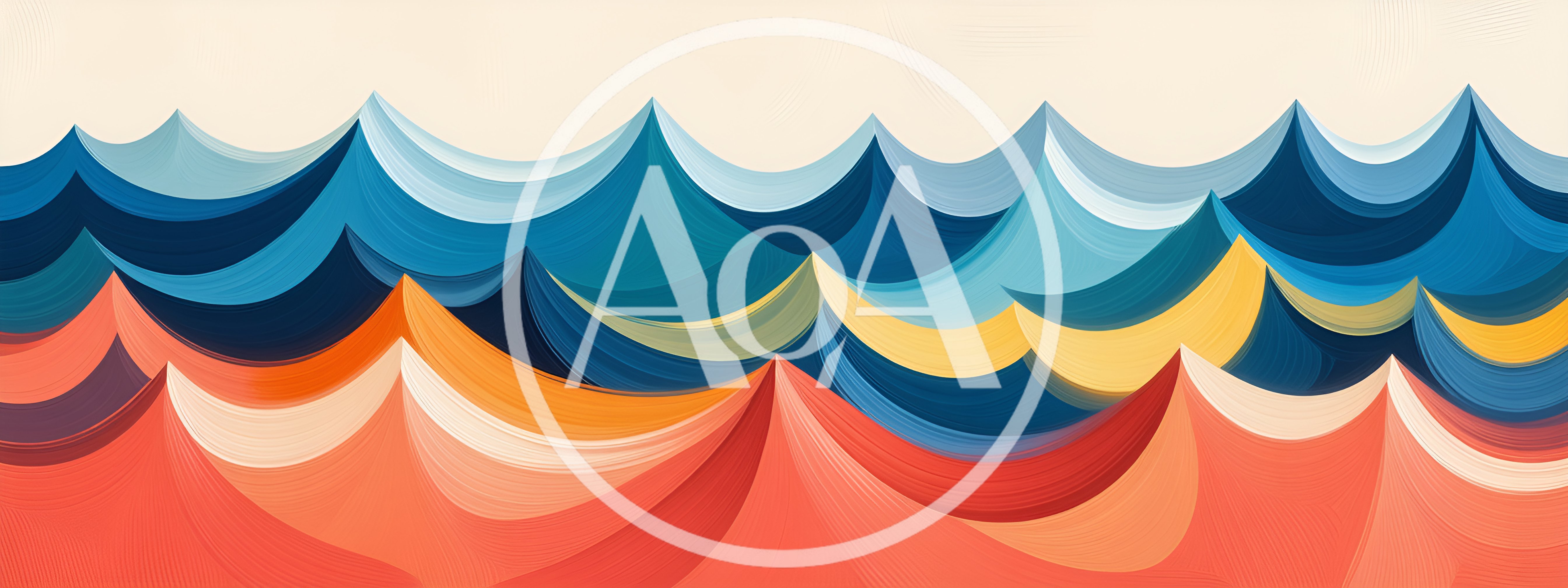 Abstract Wave Pattern With Vibrant Colorful Layers