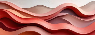 Abstract Wavy Layers in Shades of Red