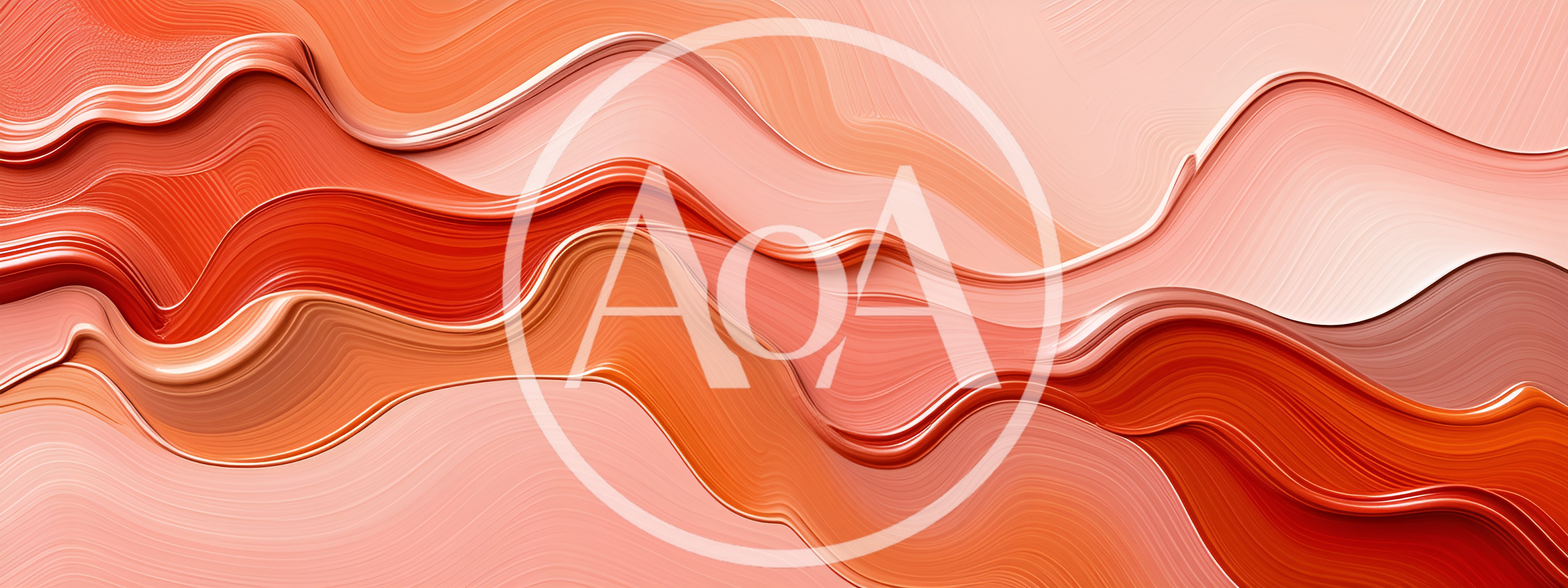 Abstract Liquid Paint Waves In Warm Tones