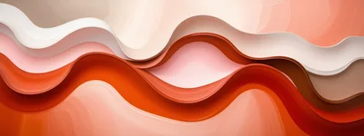 Abstract Wavy Layers In Warm Earth Tones