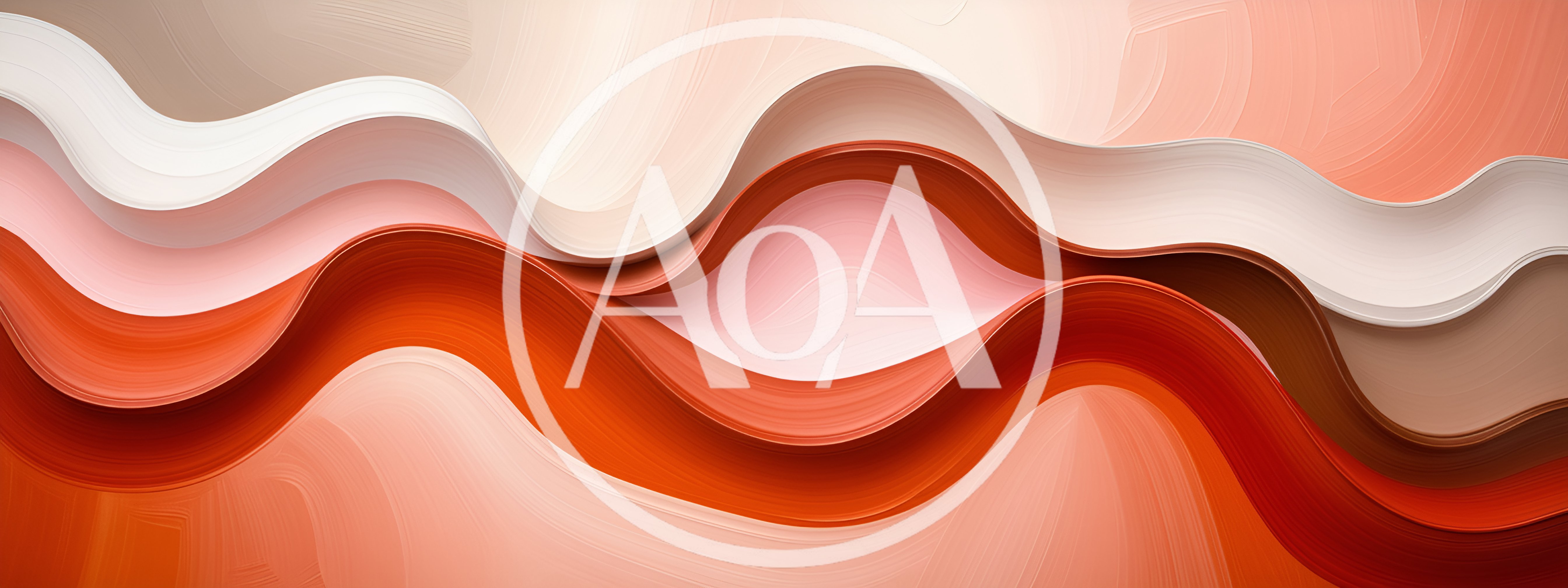 Abstract Wavy Layers In Warm Earth Tones