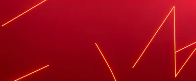 Abstract Red Background With Glowing Yellow Neon Lines