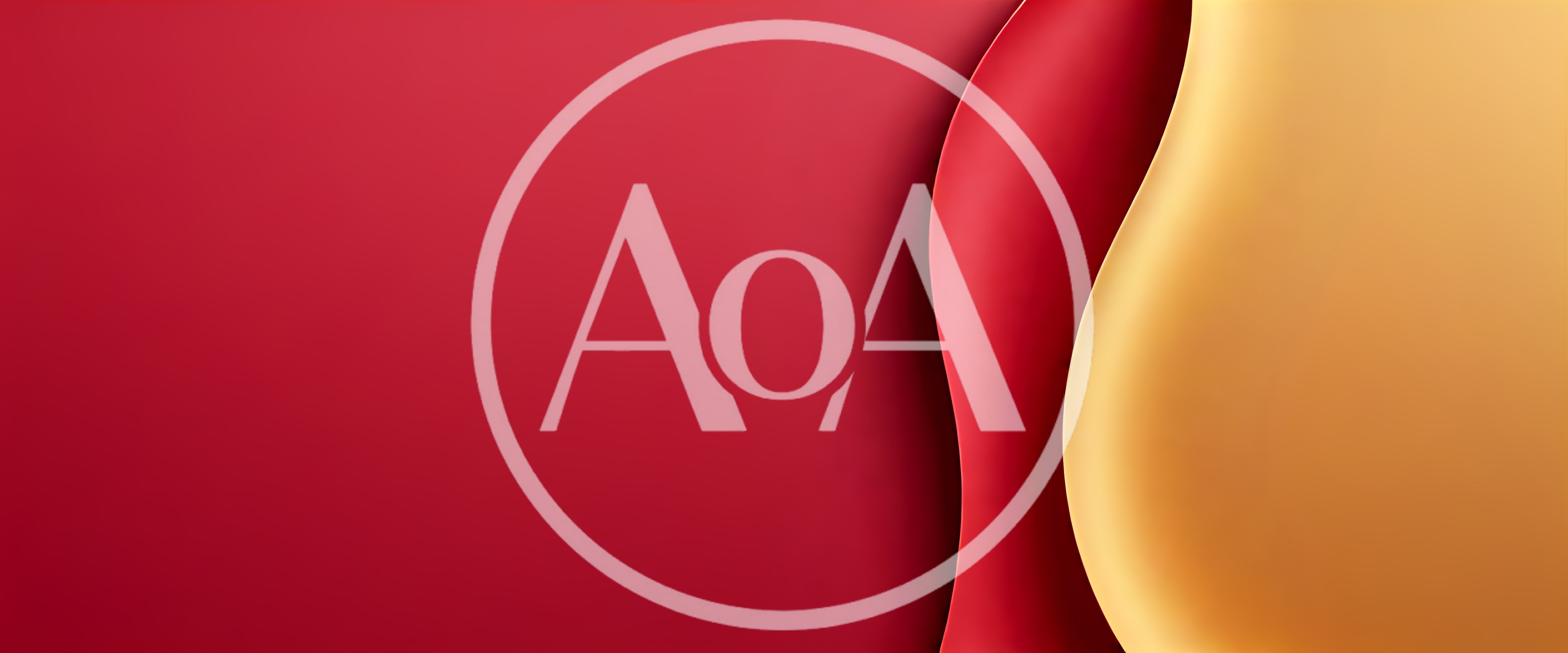 Abstract Red And Gold Wavy Background