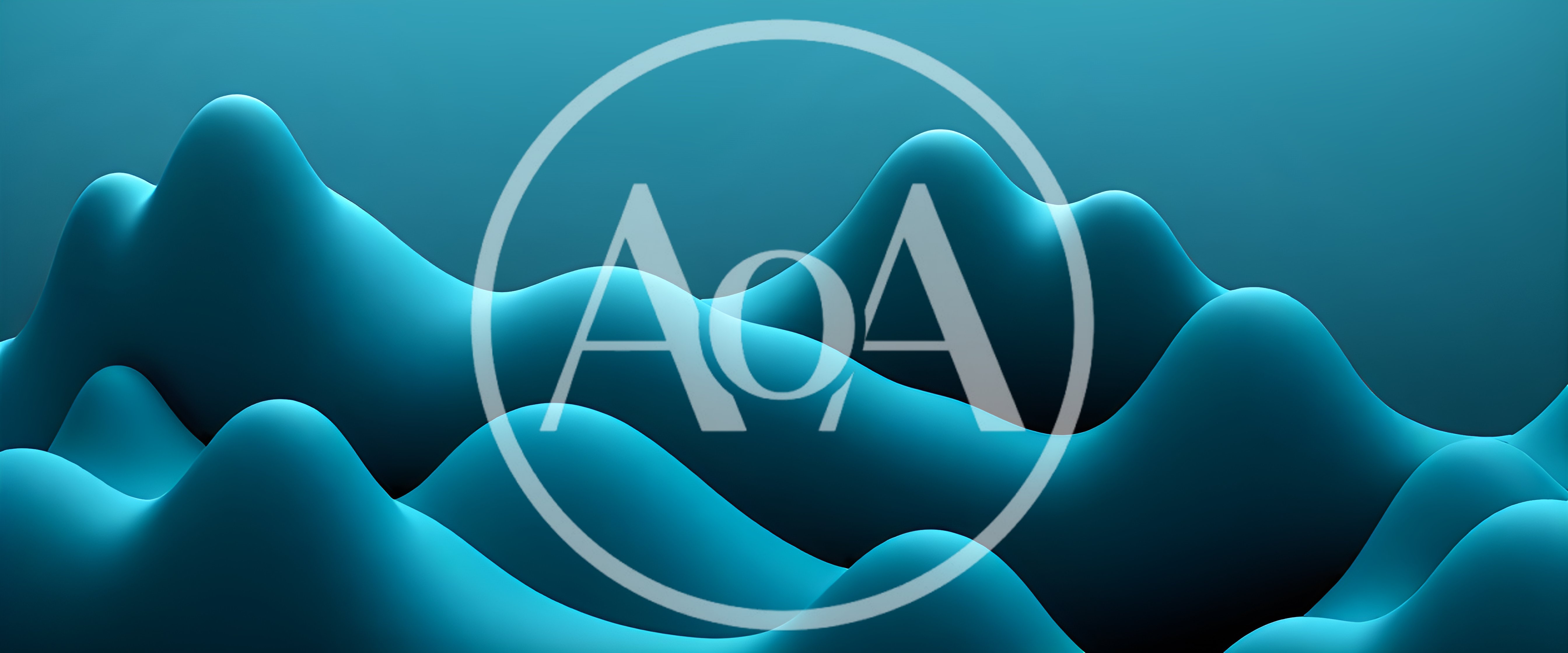Abstract Teal Fluid Waves Background