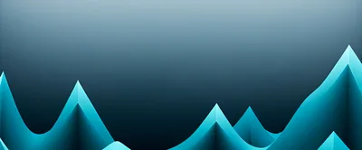 Abstract Blue Geometric Mountain Peaks Background