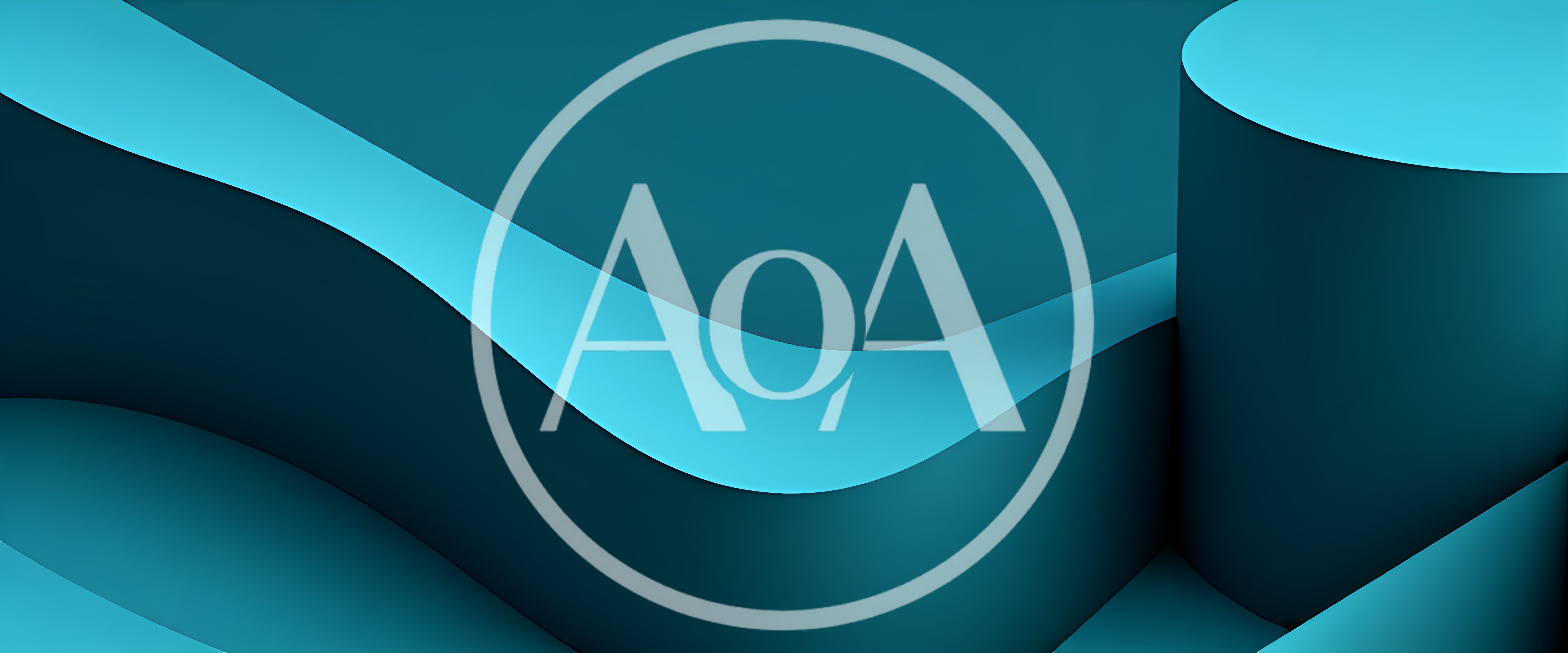 Abstract Teal 3D Geometric Shapes Background