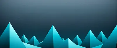 Abstract Low Poly Blue Mountain Peaks Background
