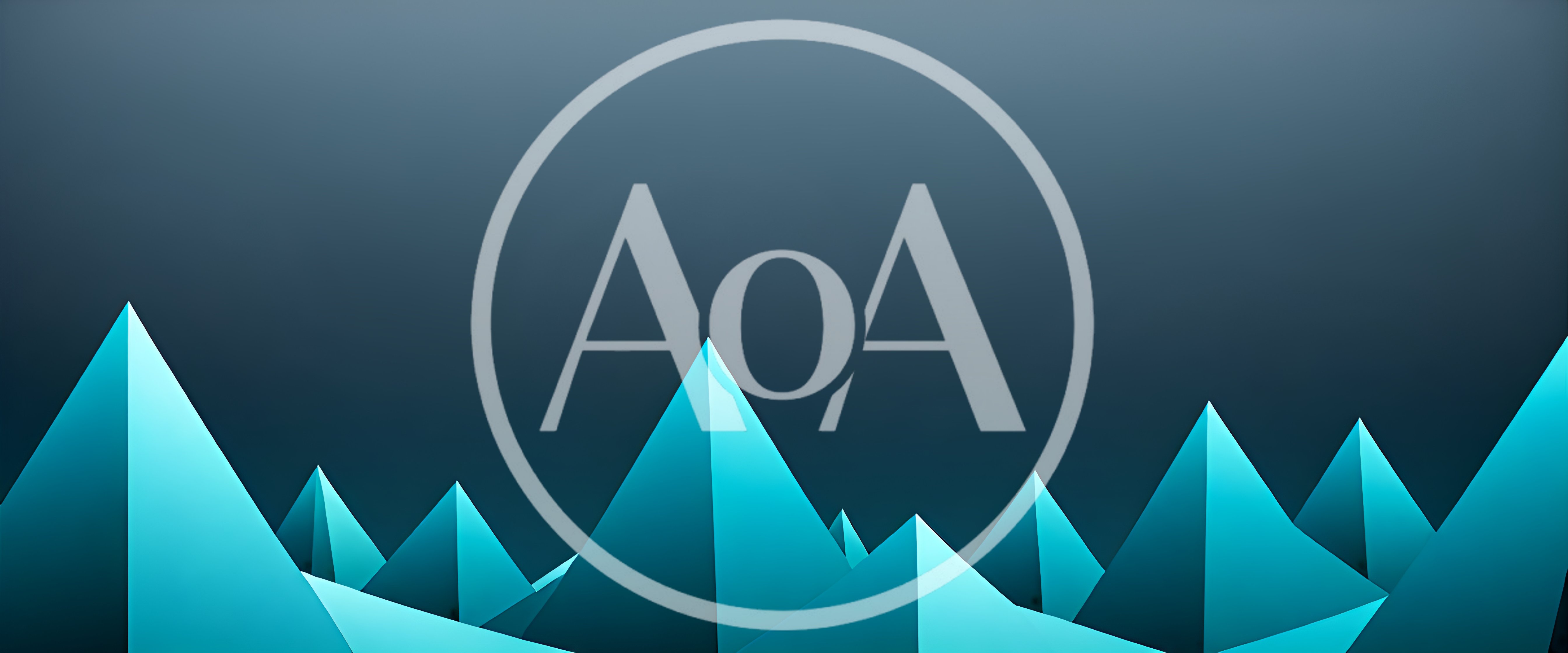 Abstract Low Poly Blue Mountain Peaks Background