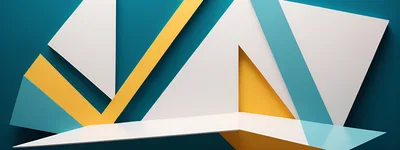 Abstract Geometric 3D Background With Colorful Shapes