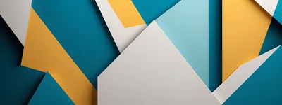 Abstract Geometric Background With Overlapping Shapes