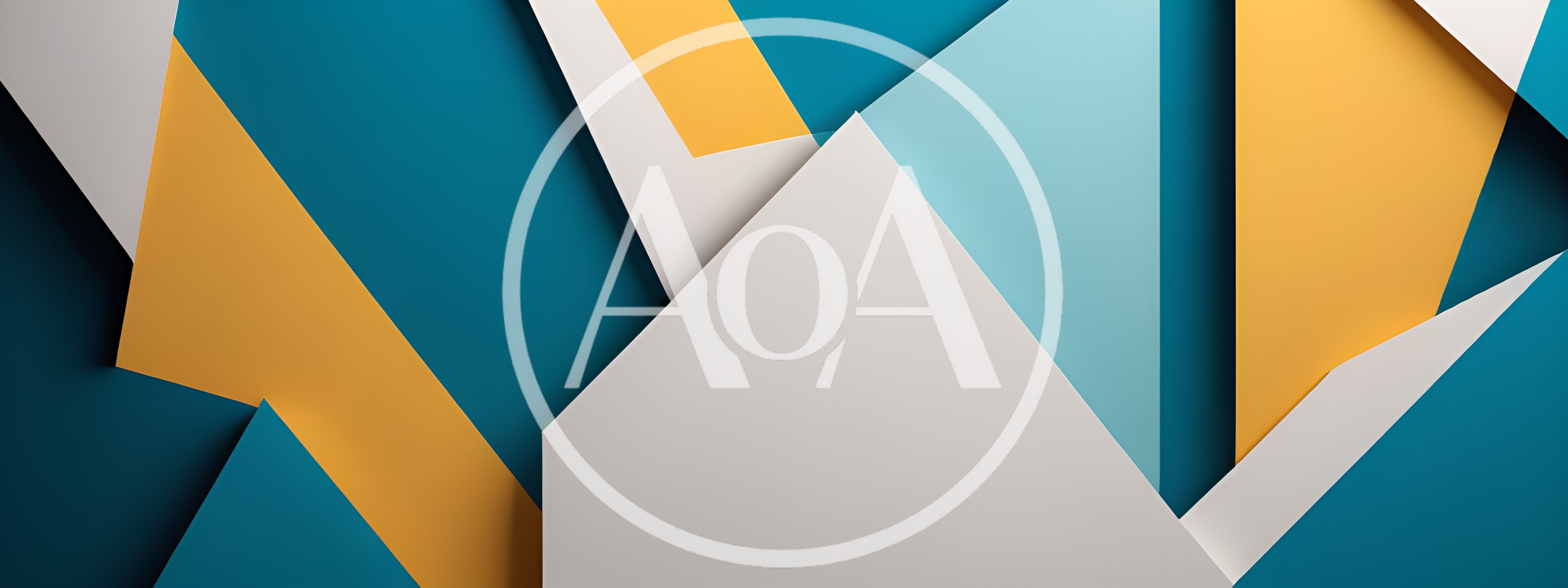 Abstract Geometric Background With Overlapping Shapes