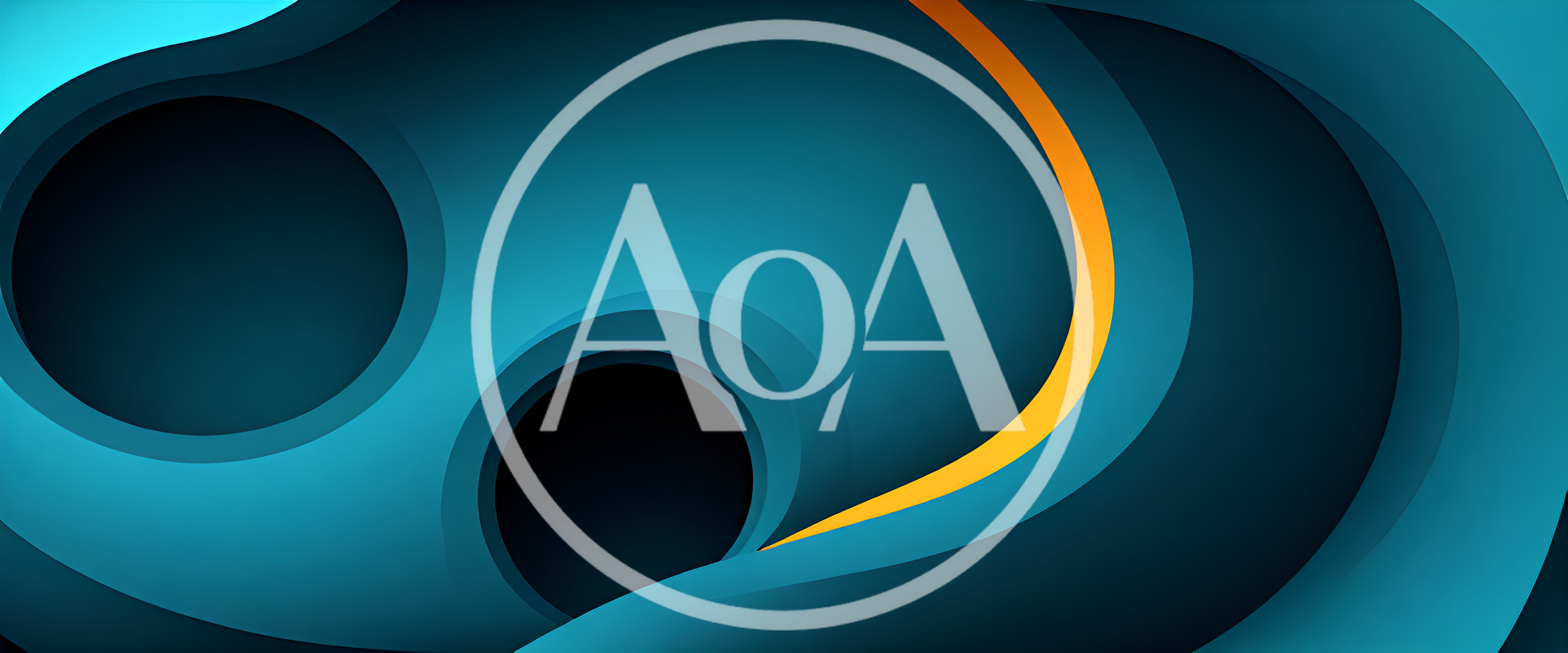 Abstract Blue And Orange Curved Layered Background