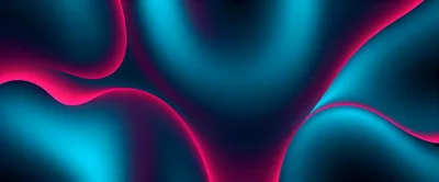 Abstract Neon Blue And Pink Fluid Gradient Background
