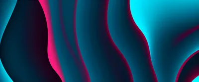 Abstract Background With Glowing Neon Pink And Blue Waves