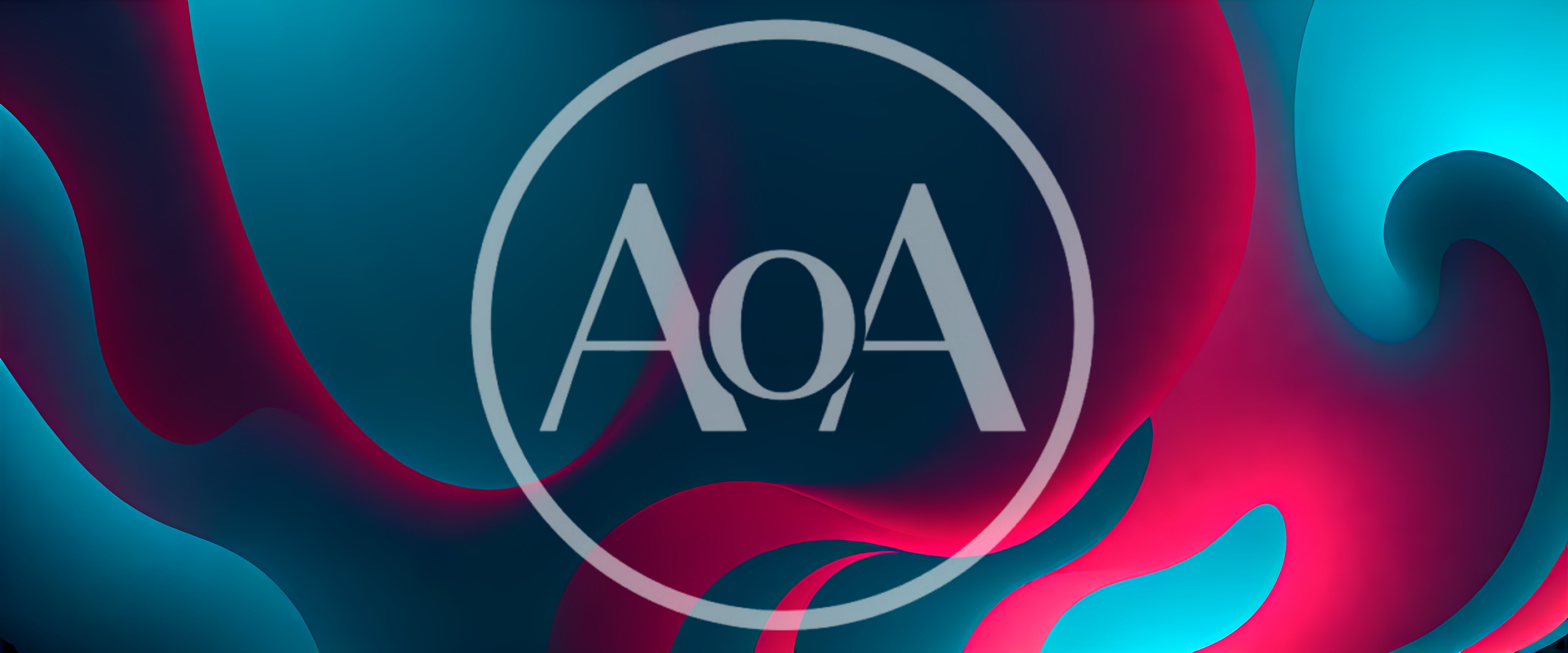 Abstract Fluid Motion Background With Neon Pink And Blue