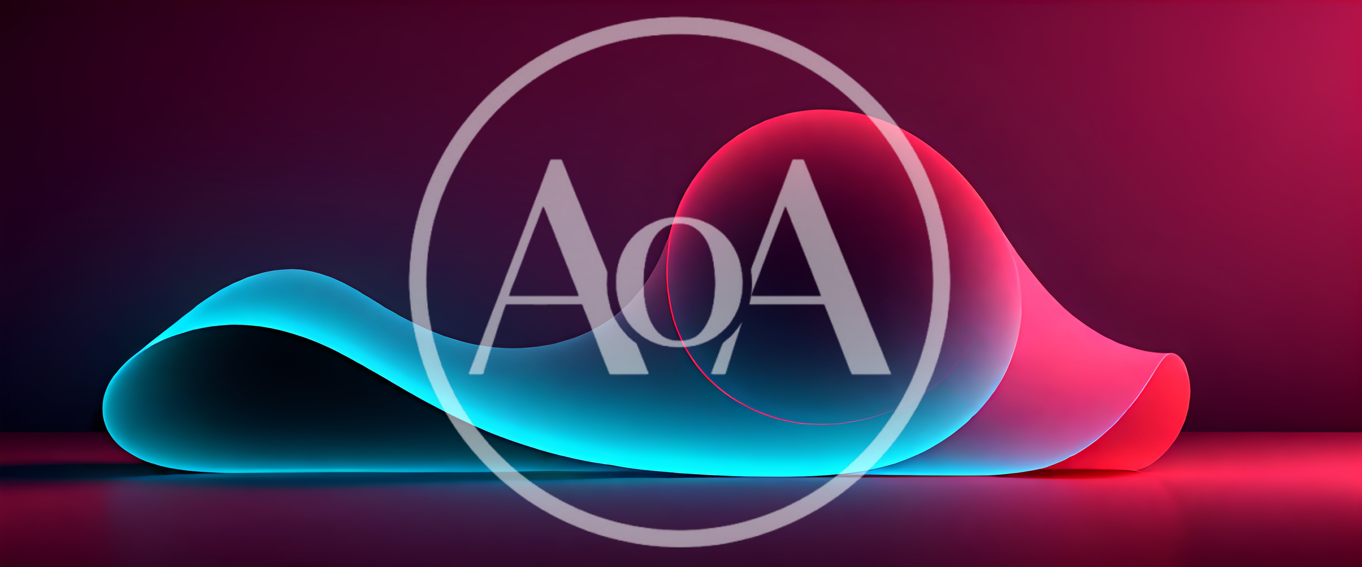 Abstract Neon Ribbon Wave With Gradient Lighting