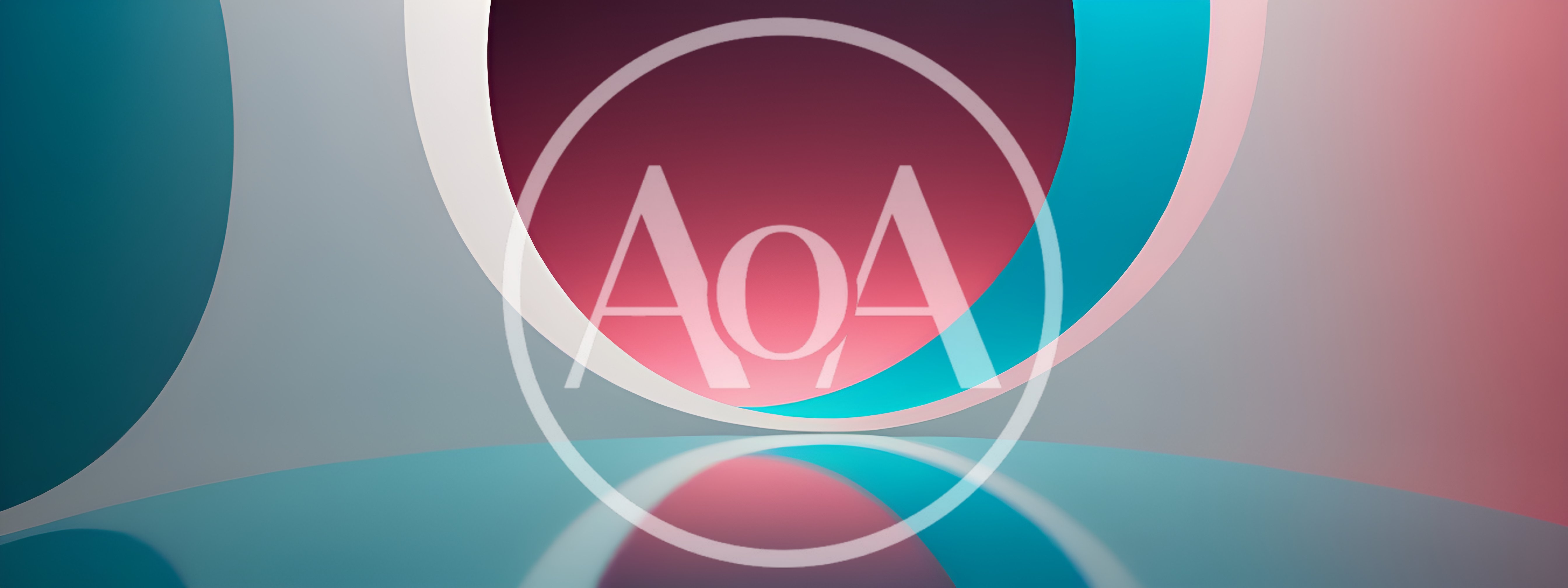 Abstract 3D Background With Glowing Circular Shapes