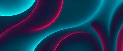 Abstract Background With Glowing Neon Curves And Shapes