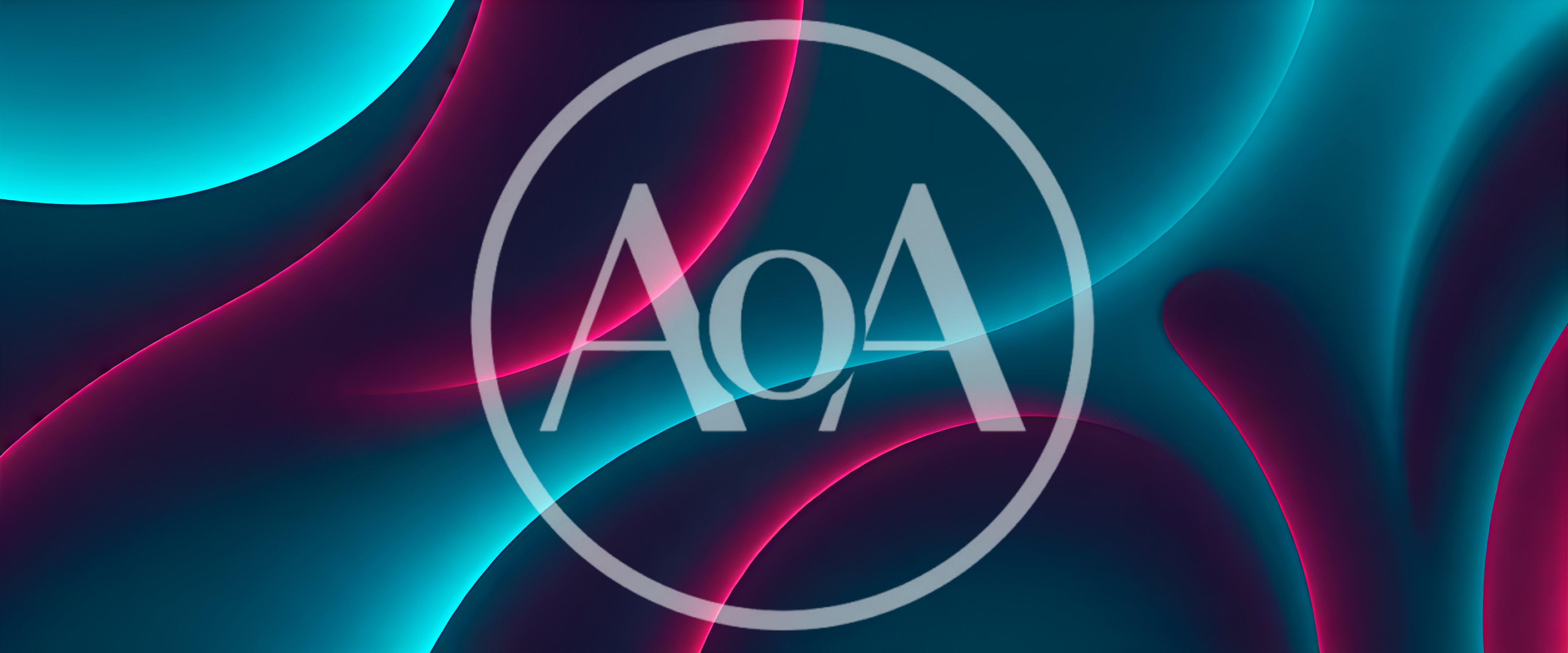 Abstract Background With Glowing Neon Curves And Shapes