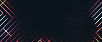Abstract Geometric Lines With Gradient Neon Glow