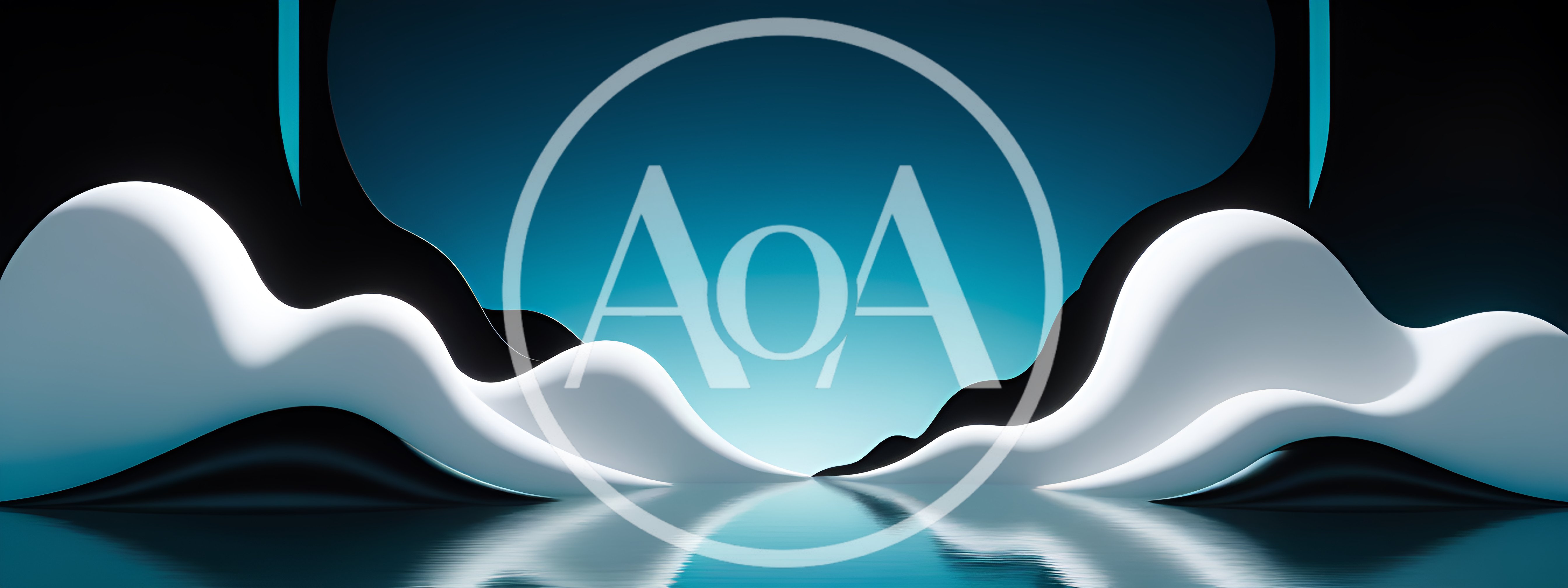 Abstract Surreal Landscape With Fluid White Forms