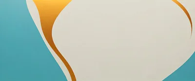 Abstract Background With Gold Curves And Teal Accents