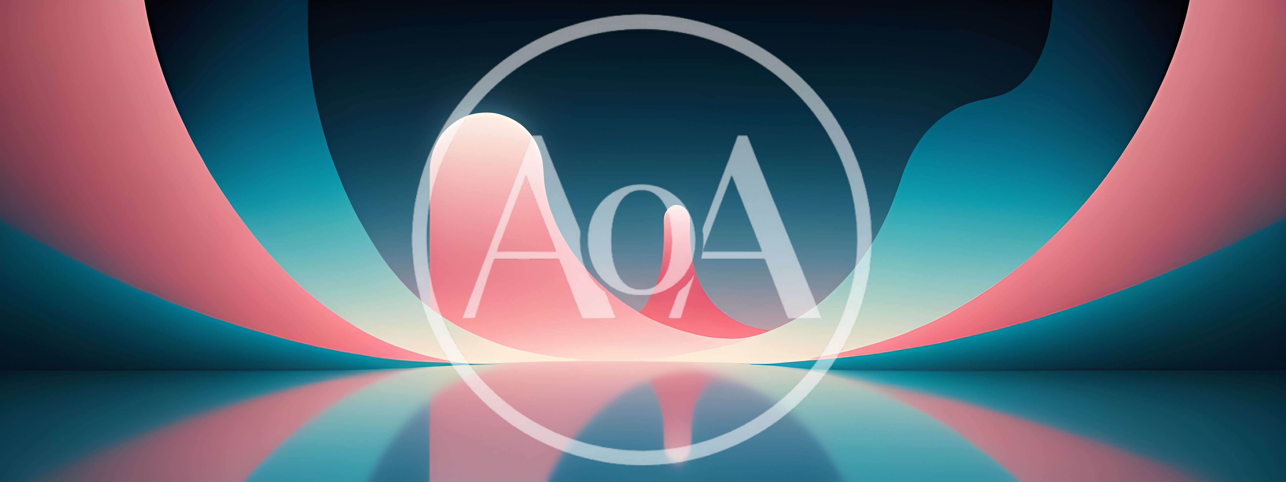 Abstract 3D Background With Glowing Pink Curves