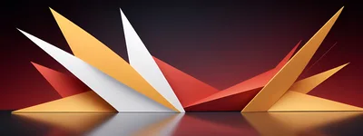 Abstract Geometric Shapes With Sharp Triangular Forms