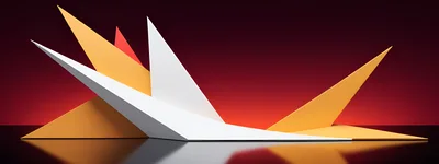 Abstract Geometric Shapes With Sharp Edges