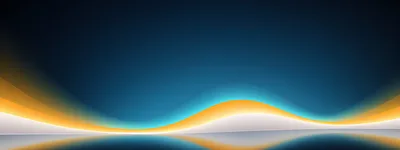 Abstract Background With Glowing Blue And Orange Waves