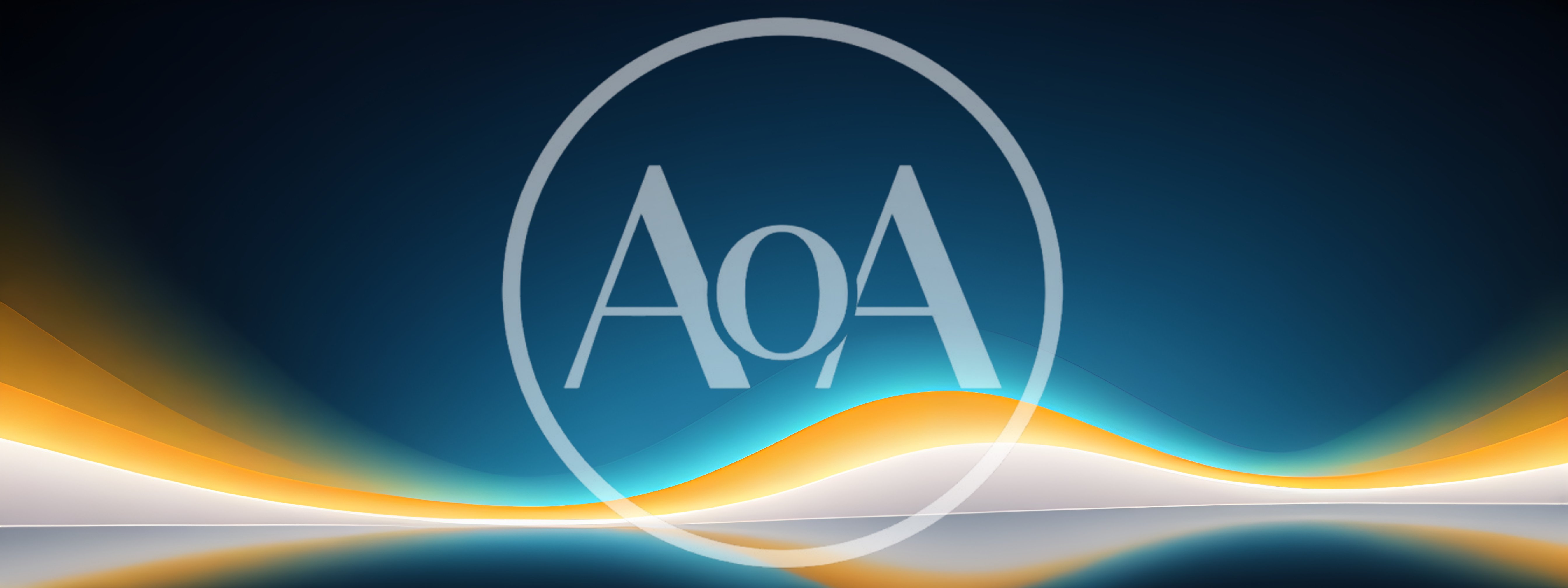 Abstract Background With Glowing Blue And Orange Waves