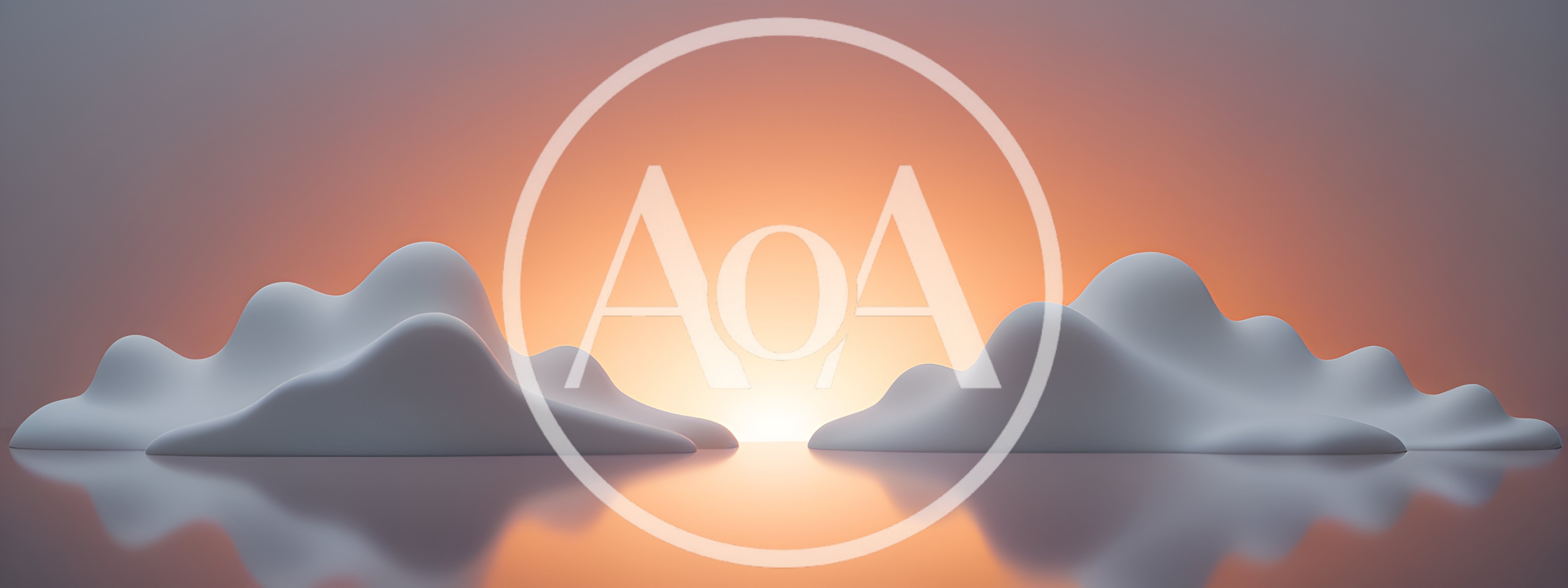 Abstract 3D Landscape With Smooth White Hills