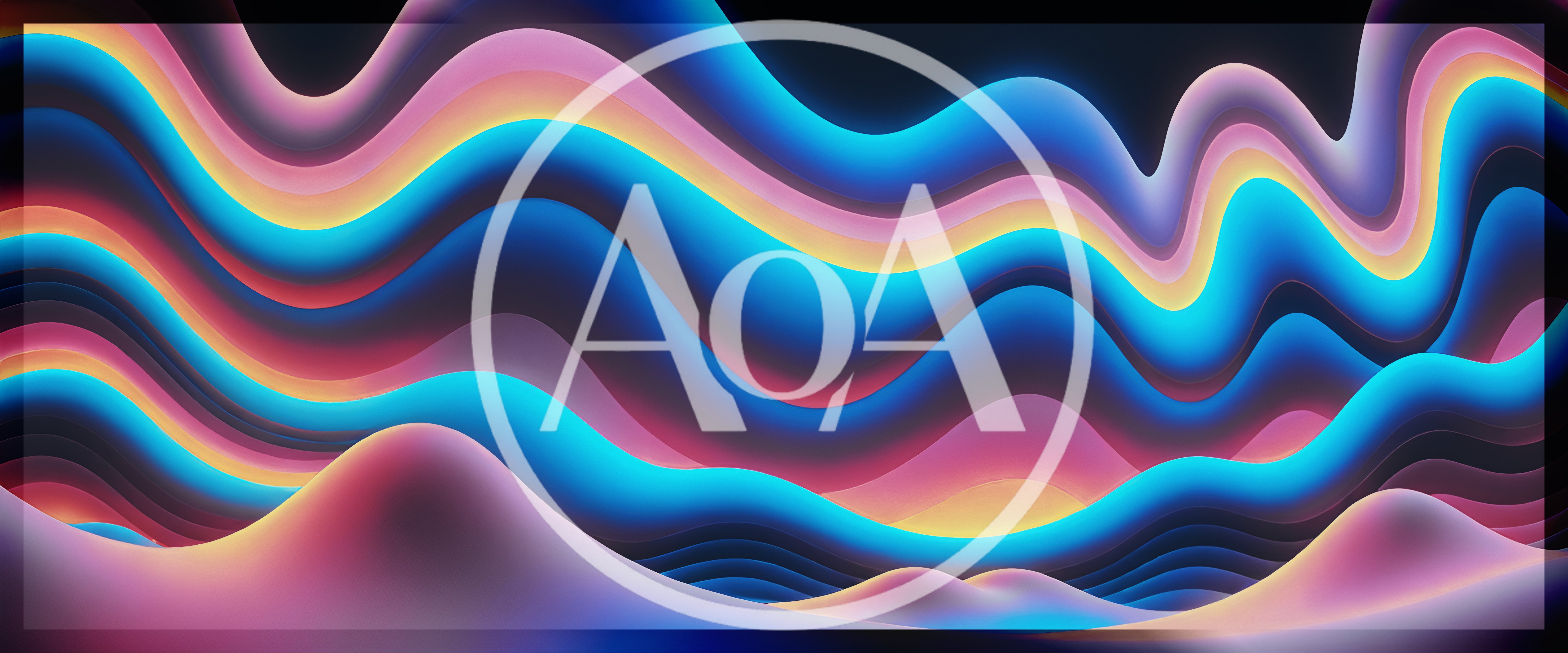 Abstract Wavy Gradient Background With Fluid Motion